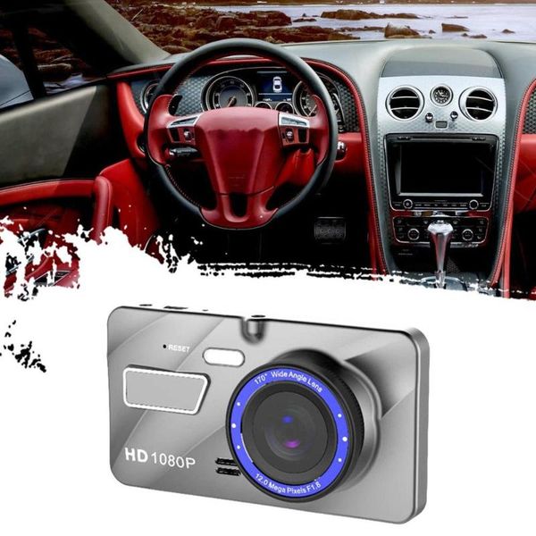 

car rear view cameras& parking sensors 4 inch double recording hd driving recorder reversing image auto parts camera