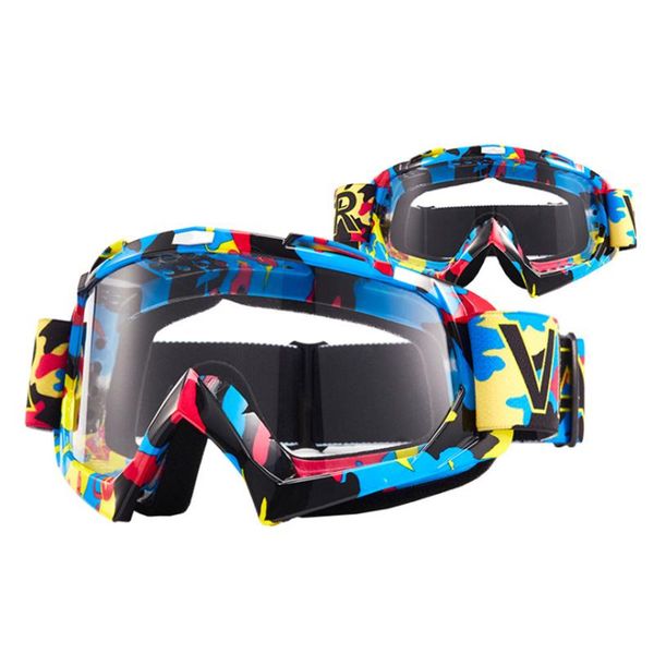 

outdoor eyewear transparent lens motocross goggles ski snow skate glasses helmet eyewears cycling sunglasses collapsible for motorcycle bike