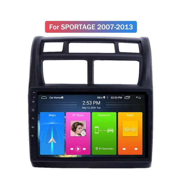 Quad Core Android 10 автомобильный DVD-плеер для Kia Sportage 2007-2013 с 16GB ROM сенсорным экраном Зеркало Link Audio