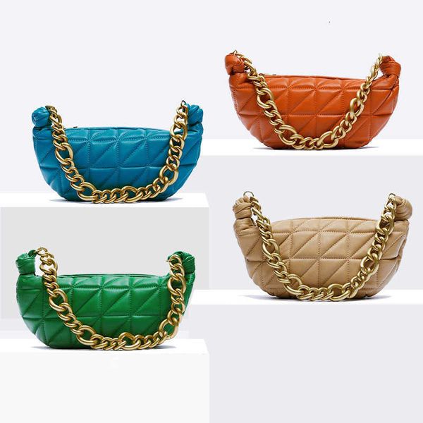 

za's autumn bag women's trend quilted belt chain mini shoulder bag hand underarm