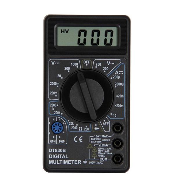 

multimeters dt830b ac/dc lcd digital multimeter 750/1000v voltmeter ammeter ohm tester high safety handheld meter