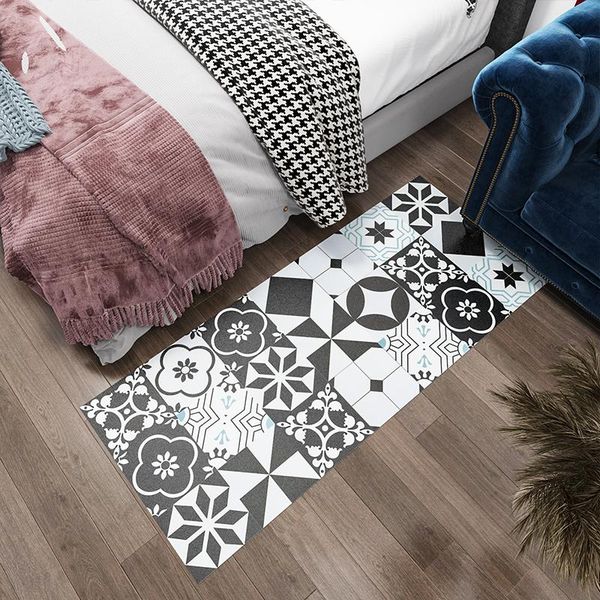 

wallpapers 10 pcs home decor kitchen stickers film self adhesive wallpaper floor tiles sticker oil proof contact paper wall panel set