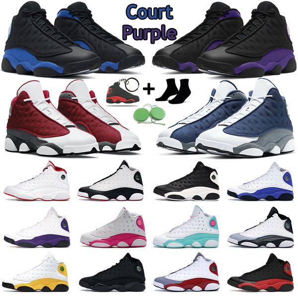 

13s men basketball shoes jumpman 13 hyper royal red flint starfish del sol court purple black cat wolf grey lucky green mens women trainers