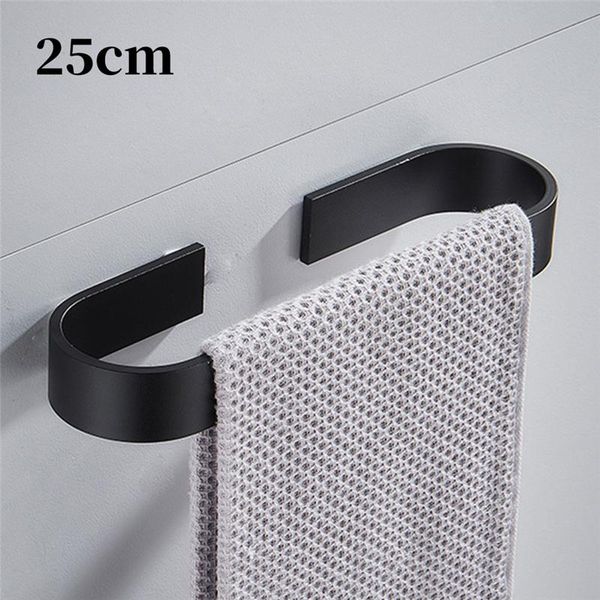 

towel racks silver 25cm bath holder bathroom rack no punch rail storage shelf bar