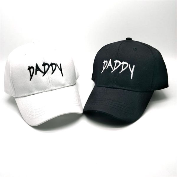 

letter daddy Embroidered Baseball Cap, Black