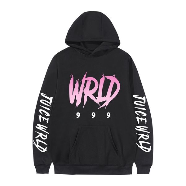 

2021 men's fashion hooded jacket justice wrld large bodyguard hip hop singer, Black