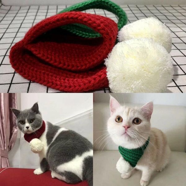 

dog apparel pet knitted christmas scarf cat costume collar accessories usa