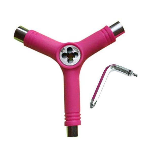 

hand tools all-in-one skateboard t tool and l allen key with cross screwdriver head portable multifunctional accessory type wrench