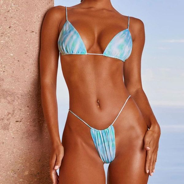 

women's swimwear two pieces solid print mid-waist bikini sets swimsuit women lace up 2021 beach bathing suits biquini#60, White;black