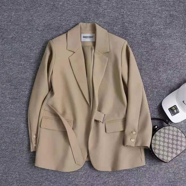 

women's suits & blazers 2021 spring korean loose blazer coat fashion temperament design sense minority leisure suit, White;black