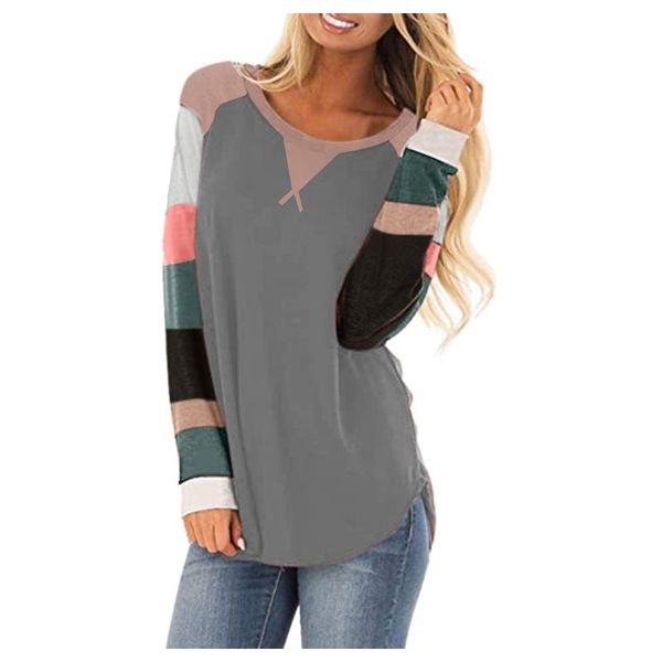 

women's blouses & shirts stripe irregular women clothing casual hip hop streetwear o-neck printed loose button female tunic vblouse, White