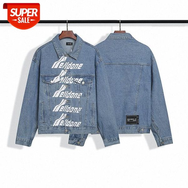 

the quality is correct, graffiti hand-painted letters we11done washed and old denim jacket #j94z, Black;brown