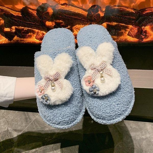 

winter cozy fuzzy memory foam house indoor warm silent women shoes comfort lovely floor slippers hairy fashion, Black