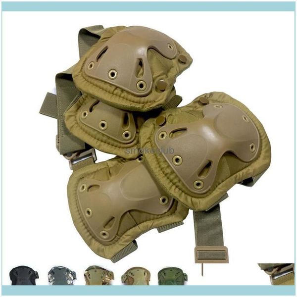 

athletic as sports outdoors elbow & knee pads tactical kneepad military protector army outdoor sport working hunting skating safety gear kne, Black;gray