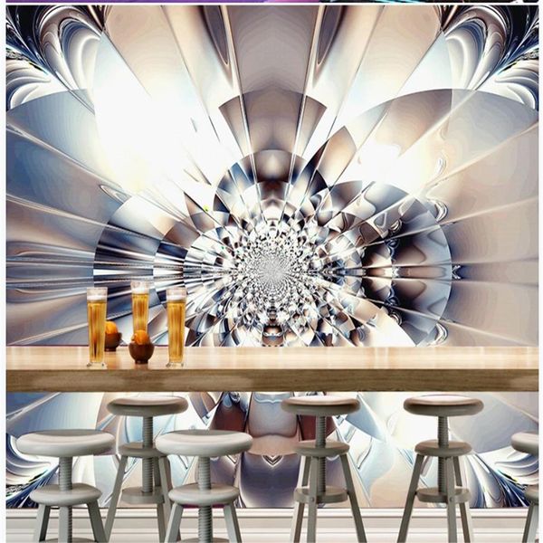 

silver diamond front ktv background wall modern wallpaper for living room