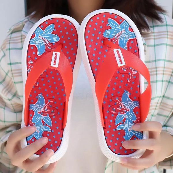 

slippers women platform summer hawaii style beach shoes flip flops outsides flats multi colors plus size sandalias 8fpg, Black