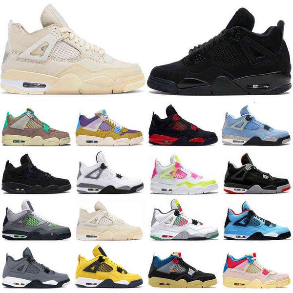 

2021 4s red thunder basketball shoes jumpman 4 university blue white oreo sail black cat lemon venom bred mens trainers sport sneakers