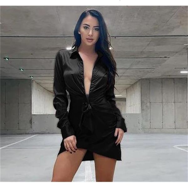 

dresses women spring long sleeve v neck belt black chic ladies bodycon 2021 elegant evening party vestidos, Black;gray