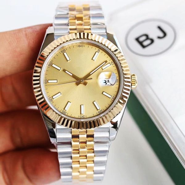 

men watch luxury automatic mechanical wristwatches waterproof stainless steel watches classic, Slivery;brown