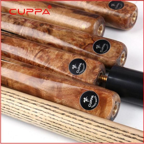 

cuppa 3 /4 snooker cue 9.8mm 11.5mm tip with 4 case set black professional billiard kit stick china 2021 cues