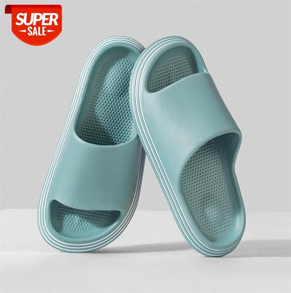 

slippers women's thick-soled home couple net celebrity bathroom for external wear parent-child sandals and #zu3i, Black