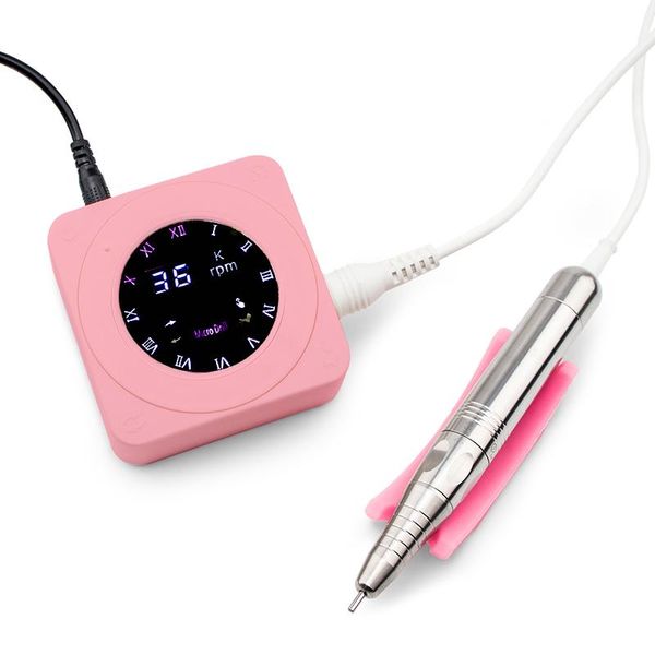 

nail drill & accessories 36w 36000rpm fwd&rev lcd monitor portable electric brushless machine cordless metal handpiece lightweight