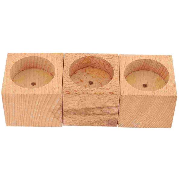 

candle holders 3pcs beech stand simple holder dinner deskdecors