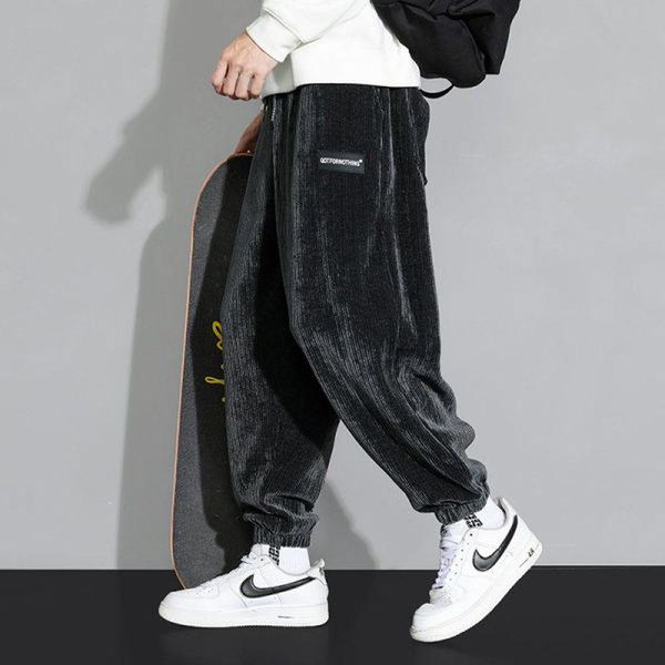 

men's pants mens korean fashion harem 2021 arrivals autumn winter casual loose hip hop japanese streetwear, Black