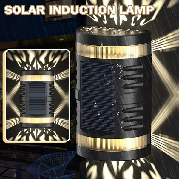 

outdoor wall lamps 1pcs decorative solar garden light auto up waterproof cordless lamp modern artistic steps nail mount
