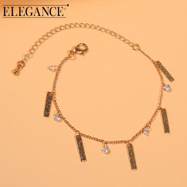 

anklets elegance11 fashion anklet summer sandal chain gold small sequins safety buckle simple jewelry barefoot girl exquisite gift, Red;blue