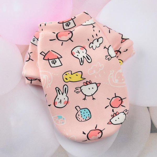 

dog apparel cute printed pet clothing jacket polyester soft pullover sweatshirt