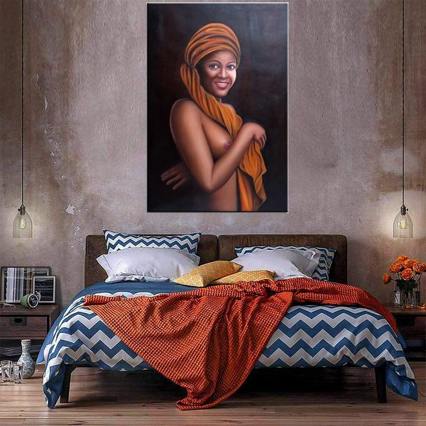 Donne nude Pittura ad olio su tela Home Decor Handpainted / HD-Print Wall Art Picture Personalizzazione è accettabile 21042911