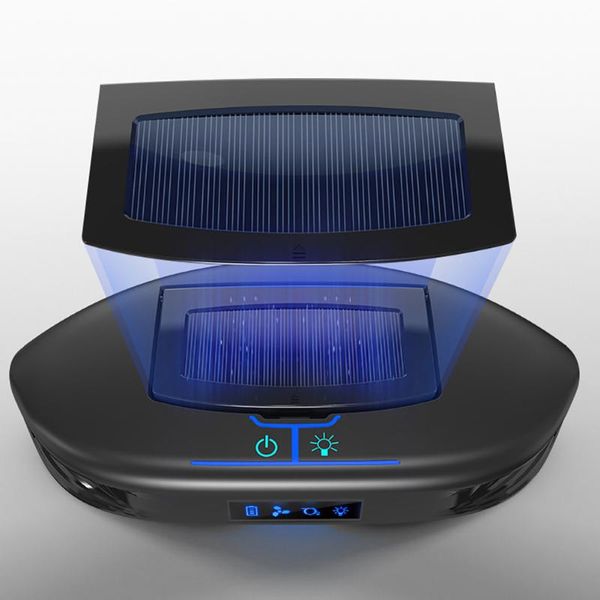 

car air freshener solar wireless purifier with cell phone bracket usb ionizer cleaner hepa filter aroma diffuser for auto