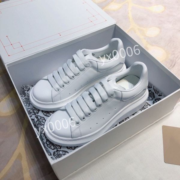 

2021 designer platform casual shoes 35-40 men women leather lace up sneakers luxury white black velvet suede trainers jogging walking hl2102, Red;white