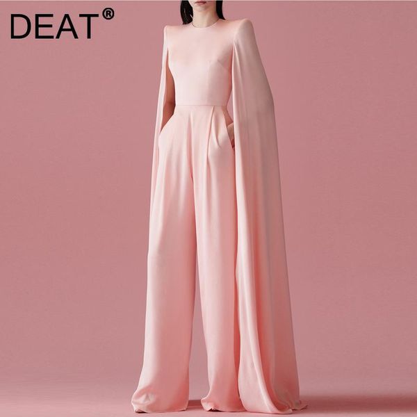 

casual dresses [deat] 2021 autumn fashion tide round neck high waist floor-length hollow out long sleeve solid color dress women 13z1010, Black;gray