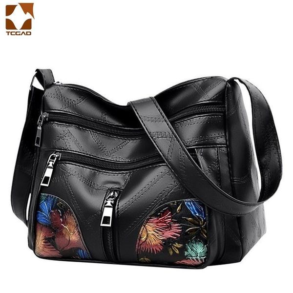 

shoulder bags crossbody 2021 genuine leather women's brand ladies solid vintage female designer sheepskin for lady bolsa