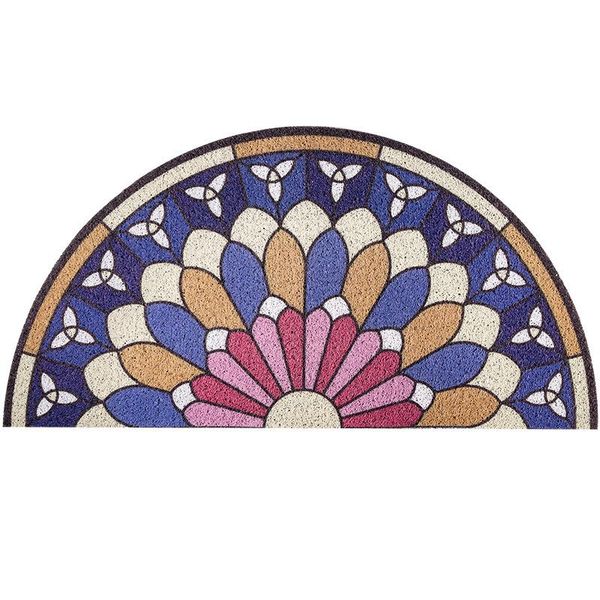 

bath mats semicircle entrance door dust removal silk ring home carpets