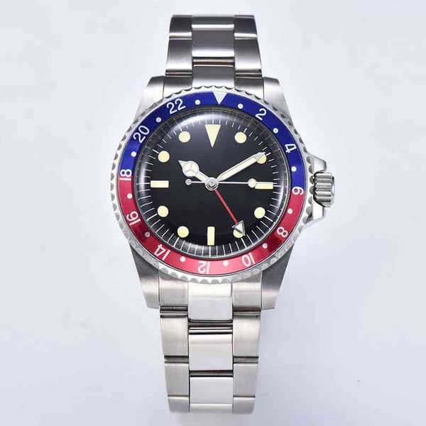 

automatic watches games men luxury 39.5mm rvs case bracelet light-turning hands aluminum bezel 1020, Slivery;brown