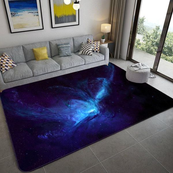 

carpets 3d printed star sky living room bedroom area rug kids play mat soft child modern home decor big carpet