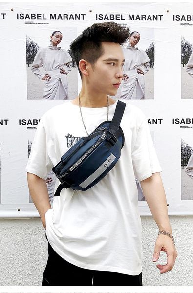 

men usb charging nylon crossbody bag anti-theft chest pack summer short trip messengers water repellent shoulder waist bags