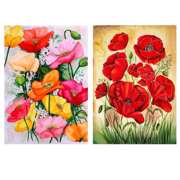 

diamond painting square full 5d flower art diy embroidery kit decorative ornaments