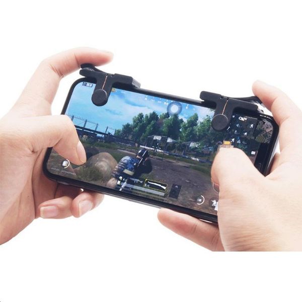 Controladores de jogo Joysticks Controlador sem fio L1R1 Botões Alça portátil Fire Shouter Para PUBG Gamepad Teclas de atalho Telefone móvel Gamin