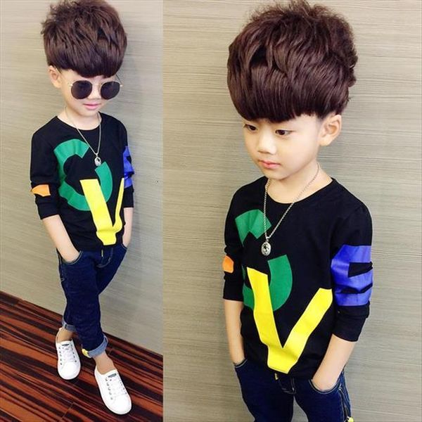 

kids boy long sleeve t shirt spring and autumn cotton alphabet baby, Blue