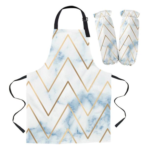 

aprons marble watercolor art line chef apron cooking kitchen baking accessories for men women