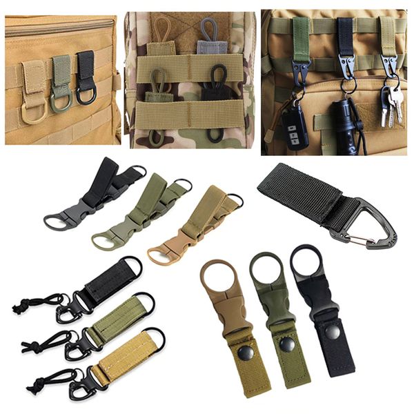 AR 15 Acessórios Táticos Acessórios Molle Sling Adaptador Adaptador Keychain Buckle PTT Certificado Suporte Gancho de Gancho de Cinto de Correia Para Airsoft Kettle Gancho