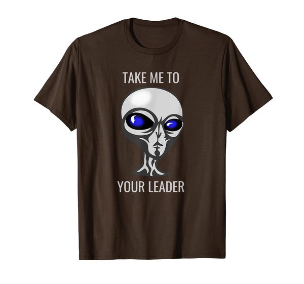 

take me to your leader funny alien t-shirt, White;black