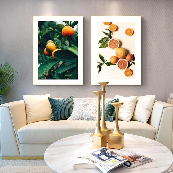 

orange fruits kitchen wall art buliding landscape leaf saying painting nordic posters nature pictures for dining room paintings