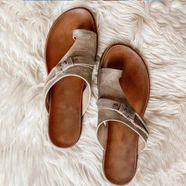 

slippers women's sandals 2021 flip flops pu leather plus size rivet ladies flat comfortable leisure women shoes outdoor, Black