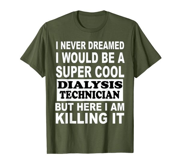 

super cool dialysis tech should see my heart cool gift t-shirt, White;black