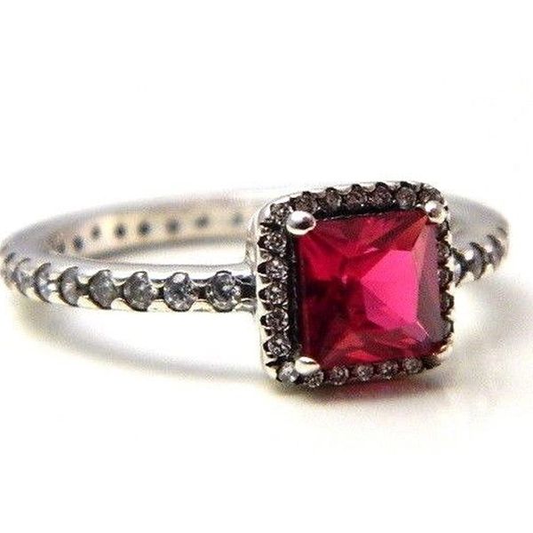 

ruby rings 50 s925 silver fits for original style timeless elegance 190947sru h8ale